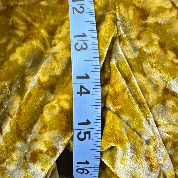 Anthropologie Gloria Velvet Joggers Harvest Yellow Women Small - Picture 7 of 8
